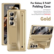 Samsung Galaxy Z Fold 7 Case with S Pen Holder & StylusKickstand Hinge Protection Built in Screen Pr