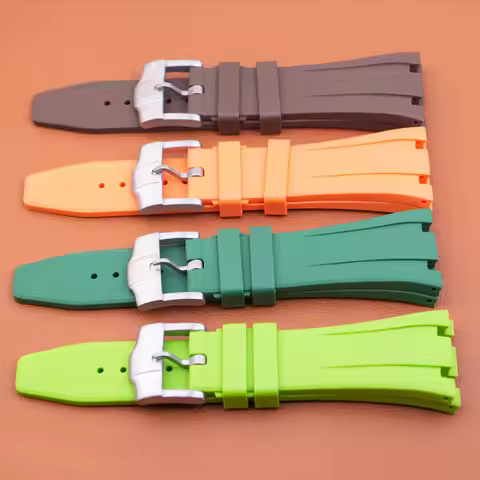 26mm Watch Strap For Royal Oak Blue Green Black Yellow Waterproof Sweat-Proof Men Women Durable Sili