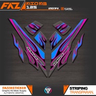 UV TRANSPARENT STRIPING MIO M3 125 IP 34 YAMAHA M3/Z/S 125 CLEAR MATERIAL STICKER MIO 125 2014