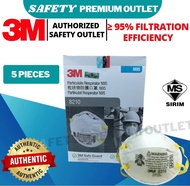 3M 8210 N95 Particulate Respirator - (5Pcs) N95 Face Mask N95口罩 3M Respirator