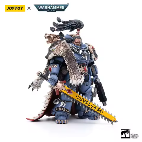 JOYTOY Warhammer 40k 1/18 Action Figures Space Wolves Ragnar Blackmane