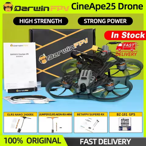 DarwinFPV CineApe25 Analog 4S Cinematic Whoop FPV 2.5inch CineApe 25 For Caddx Ant F411 FC RC FPV Ra