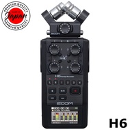 ZOOM / H6 Black Handy Recorder music band live house XY microphone, MS microphone, shotgun microphone, XLR/TRS 100% Authenticity direct from Japan