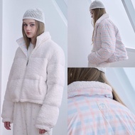 [umore.made] 2-sided Gingham bingsu jacket ใส่ได้ 2 ด้าน (ติดลบได้) อุ่น กันลม กันหิมะ