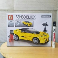 mainan sembo block brick mobil balap car racing - set mobil sembo block