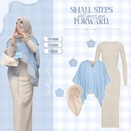 3-in-1 Modern Women's Suit (Inner Dress + Arwen Outer + Bella Square) for Teenagers' Weddings - LP19