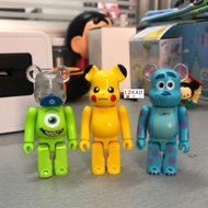 Bearbrick 100% × Monsters University 7cm Cute Cartoon Sullivan Mike Pikachu Be@rbrick Action Figure Collections Gift