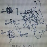 Pulley Tensioner M112 C240 E240 Mercedes Benz