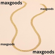 MAXGOODS1 18K Gold Necklace, 18K Gold Multiple Sizes Gold Plated Necklace, Suddenly Rich Gold Plated Metal Gold Plated Bracelet Girls