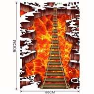 3D Wall Sticker Floor Sticker Kids Floor Sticker Room Decoration Bedroom Decoration Stiker 3D Kanak-