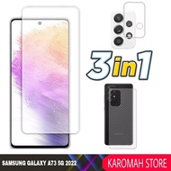 3 INC PACKAGE 1 Tempered Glass SAMSUNG A73 5G 2022 Anti-Scratch Clear Glass