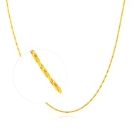 CHOW TAI FOOK 999.9 Pure Gold Chain Necklace - F182543