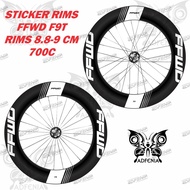 Sticker Decal Rims FFWD Fast Forward F9T 700c