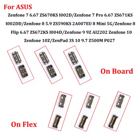 2-10Pcs Battery Flex FPC Connector Plug For Asus Zenfone 8 Mini Flip 7 Pro 9 9Z 10 10Z ZS672KS ZS590