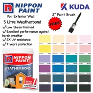 5L NIPPON Weatherbond For Exterior Wall Water-Based Paint