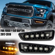 FOR FORD F-150 RAPTOR 2017 2018 2019 LED Light Bar DRL Daylight Day Time Running Light Fog Lamp Cove