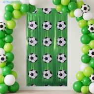 FISHSTICK Football Backdrop, Football Themed Green Color Soccer Backdrop, Door Curtain Decorative Fr