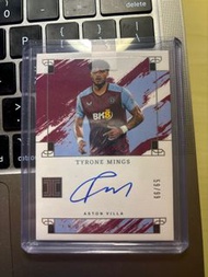 Panini Mings On card 簽名卡 足球卡