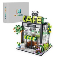 ENJBRICK Greenhouse Coffee Shop Building Toys,Creator Friends Tree House Building Blocks Kit for Gir