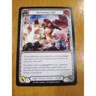 FAB Beckoning Light Majestic Dusk till Dawn Flesh and Blood TCG Light Warrior Attack Action DTD