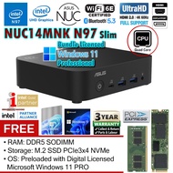 ASUS NUC 14 Essential N97 L10 Windows 11 Pro Mini PC (NUC14 NUC14MNK97 Mill Canyon, Alder Lake-N)