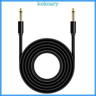 KOK Heavy Duty 6 35mm Male to Male Mono sound Cable Amplifier Connection Cord  Operate for Live Musi