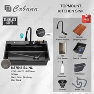 CABANA Top mount Kitchen Sink 750x470 Stainless Steel 304 Nano Mini HoneyComb Kitchen Sink Nanograin