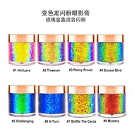 PERWARM 8 Màu Sắc Kim Cương Sequin Nàng Tiên Cá Sequin Gel Holographic Sequin Cơ Thể Tóc Mặt Sequin