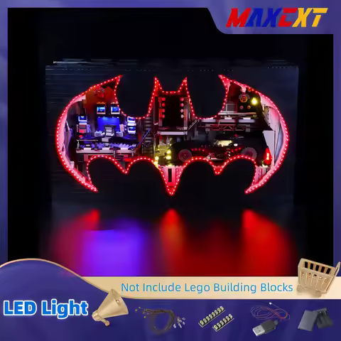 MAXCXT LED Light Set For 76252 Batcave Shadow Box DIY Decorative Lamp With Battery Box (Not Include 