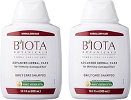 B'IOTA Botanicals Herbal Care Experts Daily Care Shampoo For Normal/Dry Thinning Hair 10.1 oz (Pack 