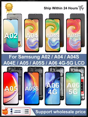 OEM For Samsung Galaxy A02 A04 LCD A04s A04e Display Touch Screen For A06 4G 5G Screen Digitizer A05