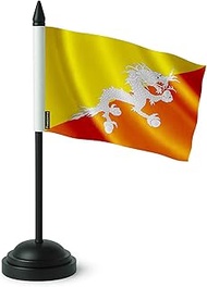 Pixelforma Table Flag of Bhutan 14 x 21 cm