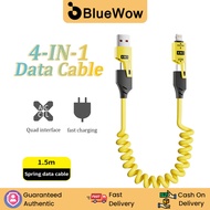 BlueWow 4-in-1【1.5M】Fast Charging Cable USB Type C Cable For Usb C Charger Charging Cable Wire