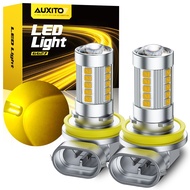 AUXITO 2PCS H11 LED Fog Light 9006 HB3 Fog lamp For Car 6500K White 3000K Golden Yellow 12V