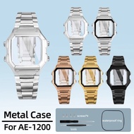 AE-1200WH mod kit solid metal case For Casio 3299 watch steel case AE1200 AE-1300WH WS-1600H Stainle