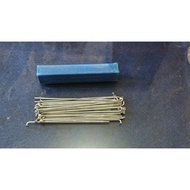 MOTORCYCLE SPOKES SPOKES & NIPPLES SIZE 10X164 CHROME TXK BOX biru