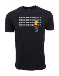 Miniso | The Simpsons Bart I Will Not Trust Anything The Government Tells Me T shirt  Large S-4XL Te