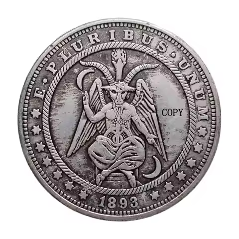HB232 Hobo Nickel Morgan Dollar Silver Plated Copy Coin