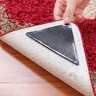 4pcs/lot Reusable Carpet Anti-skid Sticker Floor Rug Gripper Stopper