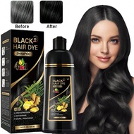 4 In 1 Herbal Hair Color Shampoo - Gentle And Non-Irritating For Men And Women - Instantly Covers Gr