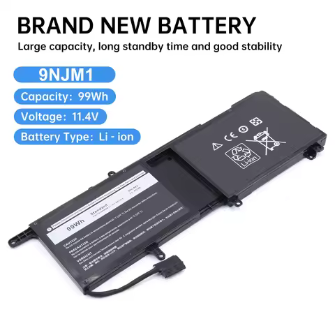 9njm1 Laptop Battery 8684mAh For DELL Alienware 15 R3 R4 17 R4 R5 Series P31E P69F 44T2R HF250 MG2YH