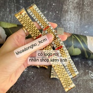 - 904L Steel Cast 5-Eye Rol Watch Strap with Logo INCLUDED BAND REPLACEMENT TOOLS