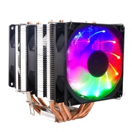 TISHRIC 4/6 Heat Pipes CPU Cooler Fan Radiator 4 Pin PWM Fan RGB CPU Cooling Fan For Intel LGA2011 115X 1700 775 X79 X99 AM3 AM4