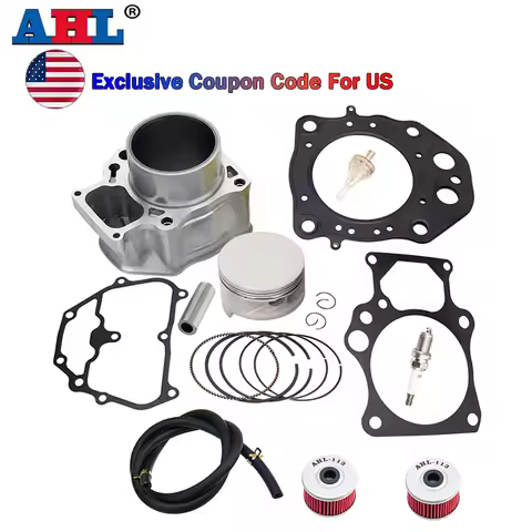 AHL Motorcycle 86.5mm Cylinder Piston Ring Gasket Kit For Honda TRX420 Rancher TRX 420 2007-2020 123