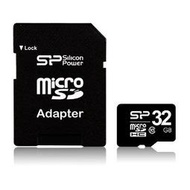 ◤創意3C◢ Silicon Power 廣穎電通 Micro SDHC 32G Class10 記憶卡含轉卡 SD TF