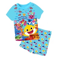 [SG SELLER] Kids cuddle me tshirt set pyjamas girls children  paw patrol skye baby shark cocomelon