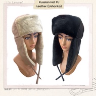 Ushanka Hat - Russian Hat Leather Fur Hat - Eskimo Hat