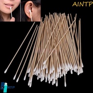 AINTP Medical Swabs Long 100Pcs Cotton Wood Handle