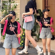 Basic high-waisted jeans shorts - 247store - Qsoocjeanmem7451-P11K16