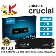 CRUCIAL INT SSD M.2 2280 P3 PLUS PCIE 4.0 NVME INTERNAL SOLID STATE DRIVE  WITH MICRON ADVANCED 3D N